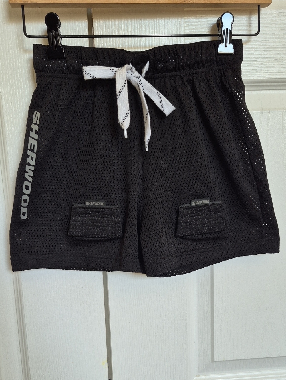 Sherwood Kids' Black Mesh Drawstring Shorts